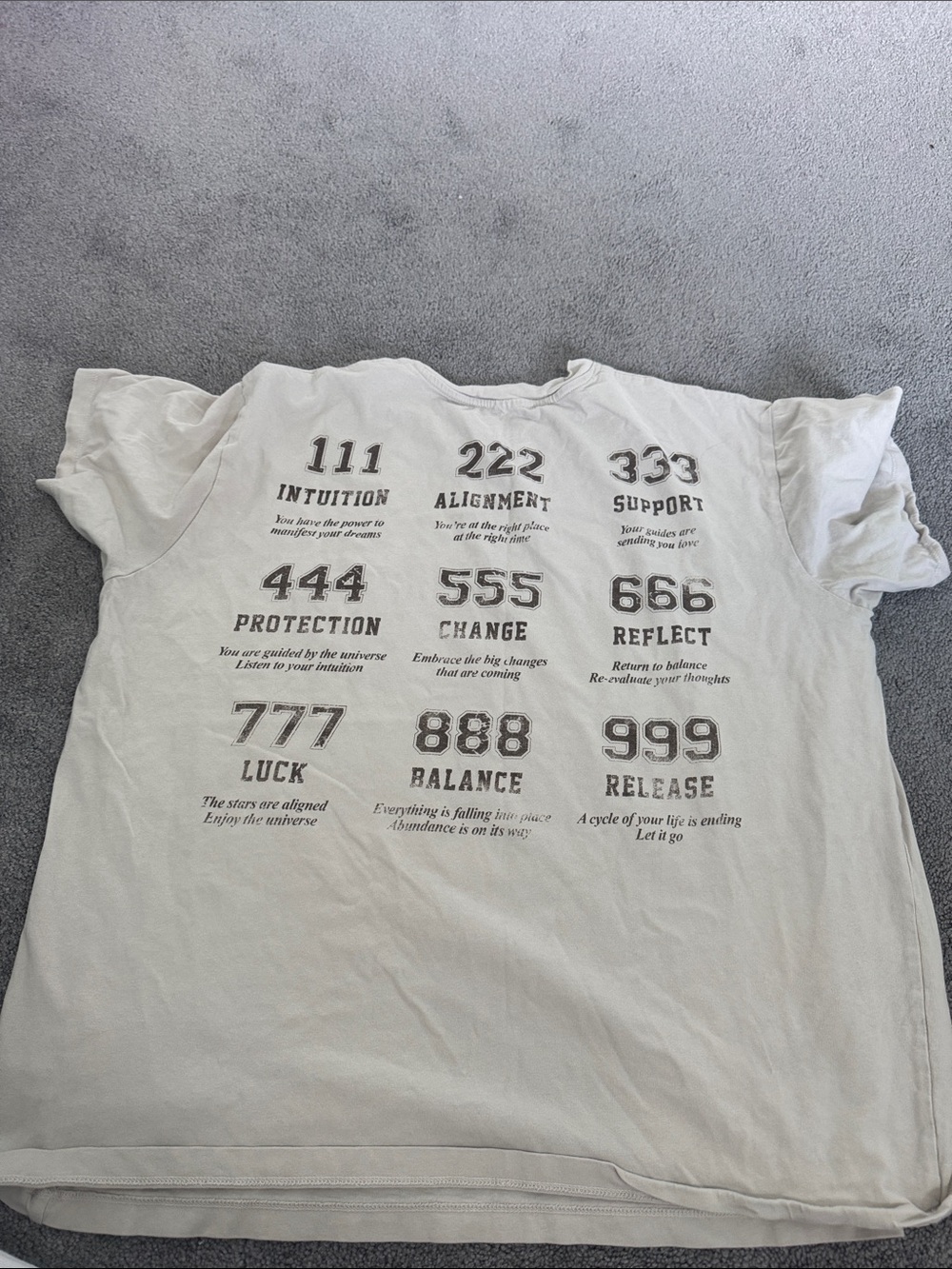 Target White Numerology Graphic Short-Sleeve Tee